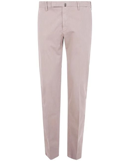 Incotex Pink "Chino Slim Fit" Trousers for men