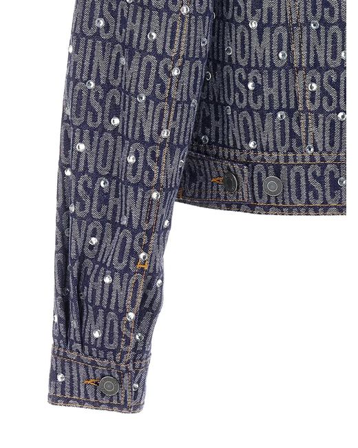 Moschino Blue 'Logo' Jacket