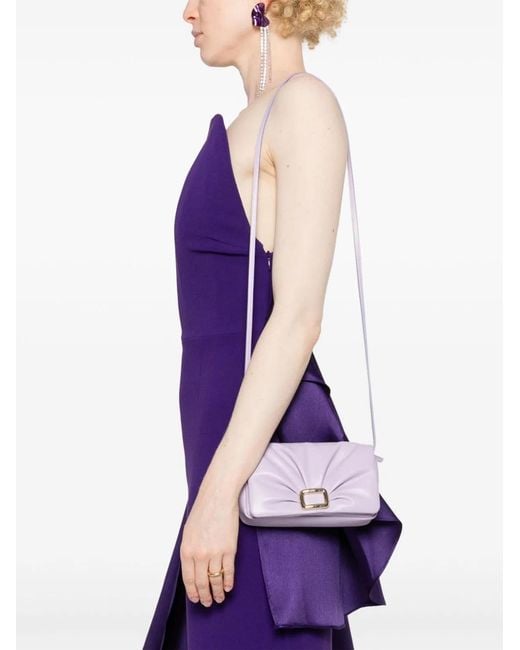 Roger Vivier Purple Viv Choc Me Mini Bag