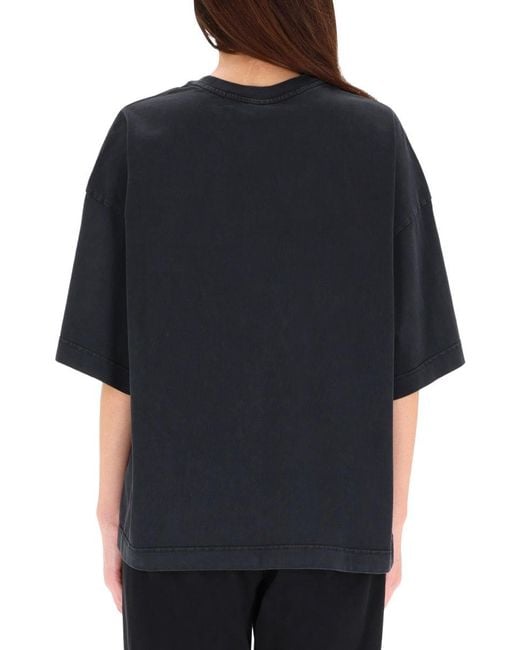 Alexander Wang Black Tshirt With Logo