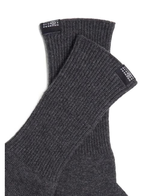 MM6 by Maison Margiela White Midi Gloves