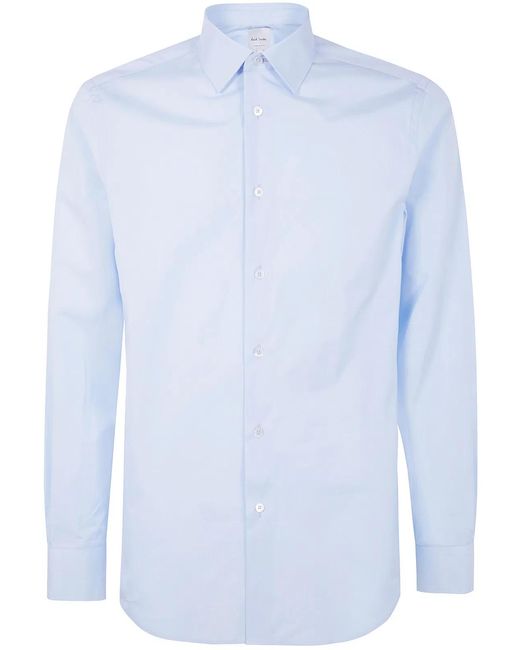 Paul Smith Blue S/C Tailored Fit Shirt for men