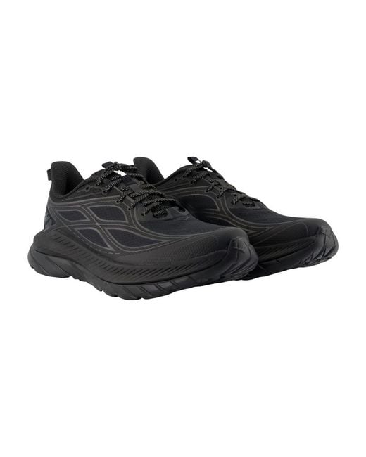 Hoka One One Black Hoka Polyamide Rubber Shoes for men