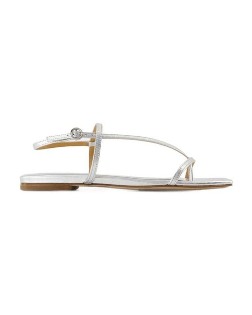 Aeyde Metallic Ella Sandals
