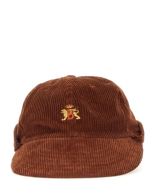 Baracuta Brown Hat With Logo for men