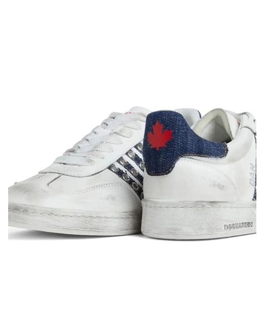 DSquared² White Boxer Sneakers for men