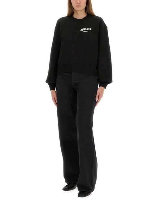 KENZO Black Cotton Sweatshirts