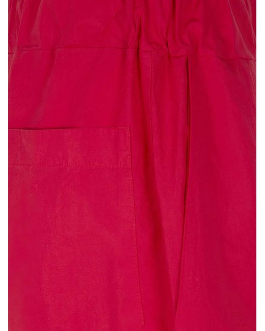 Labo.art Red "Clara" Vela Cotton Trousers