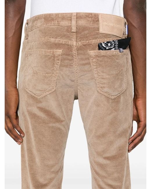 Jacob Cohen Natural Cotton Modal Elastane Pants