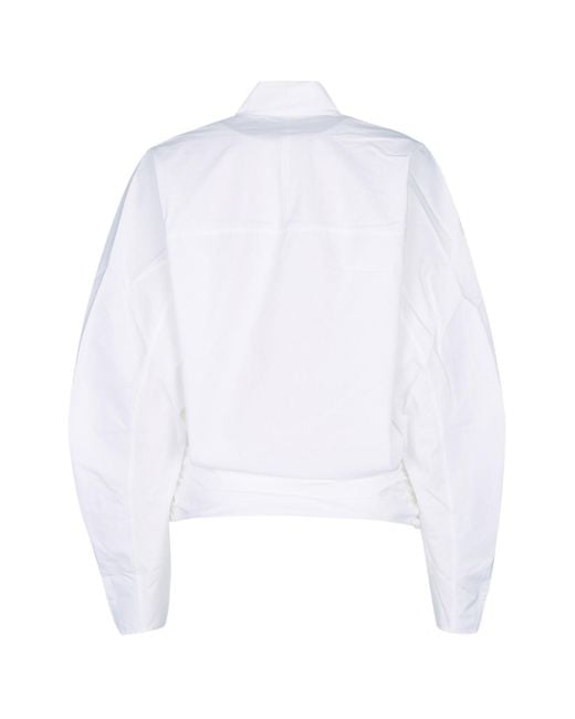Jacquemus White La Blouse Colombe
