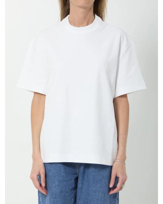 Frankie Shop White Cotton Polyester T-Shirt Polo