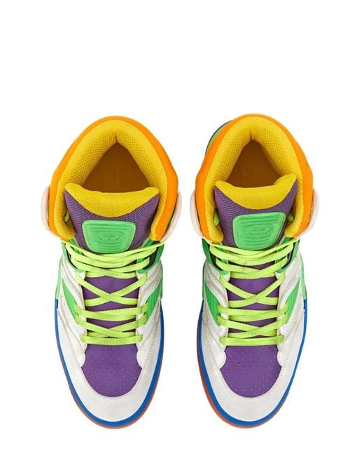 Gucci Green Basket Sport Sneakers