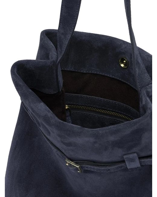 MANU Atelier Blue "Tote Du Jour" Medium Shoulder Bag