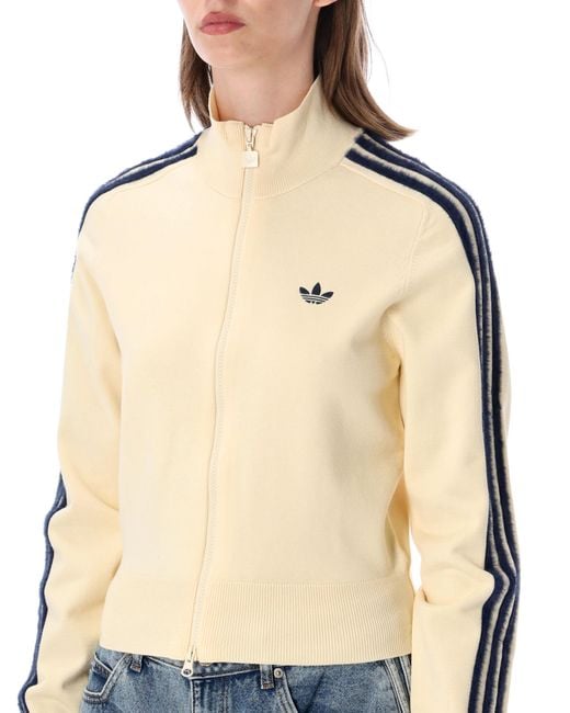 Adidas Originals Blue Adidas Firebird Knitted Track Top