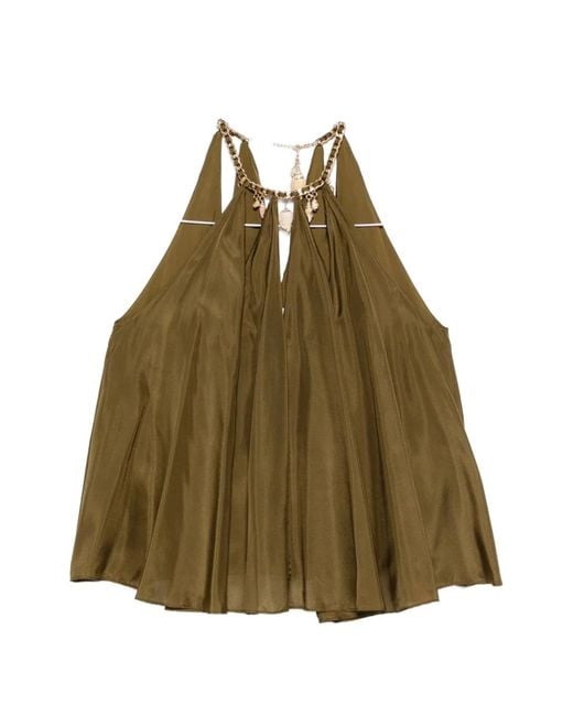 Zimmermann Green Mahon Silk Top