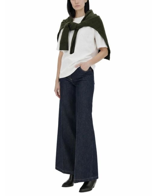 Aspesi Blue Jeans Wide Leg