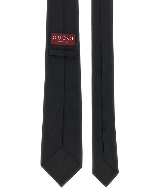 Gucci Black 'Morsetto Tie for men