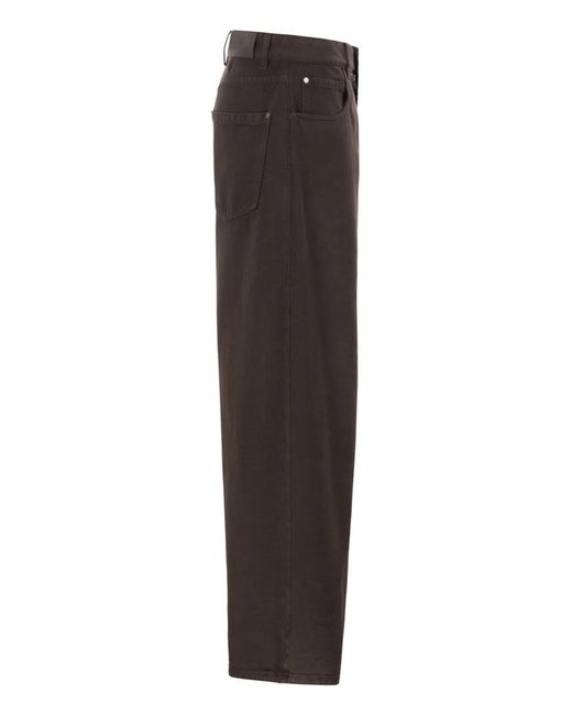 Brunello Cucinelli Gray Relaxed Trousers
