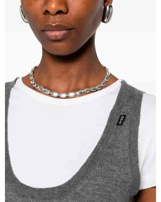 Prada Gray Cashmere V Neck