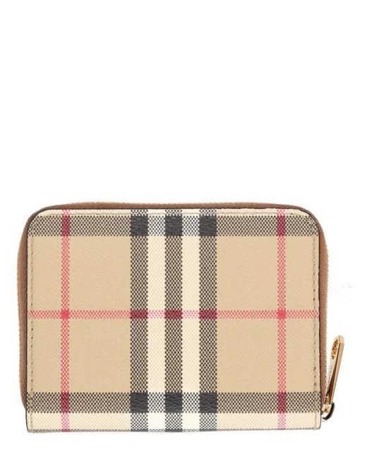 Burberry Natural Portafoglio "Check"