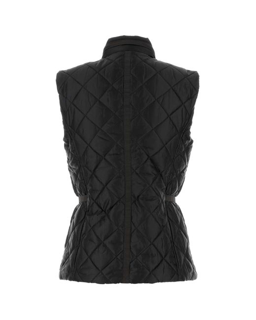 MICHAEL Michael Kors Black Polyester Sleeveless Jacket