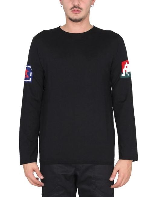 Comme des Garçons Black Shirt Wool Jersey for men