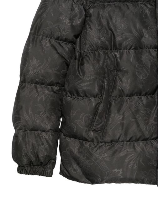 Etro Black Short Down Jacket for men