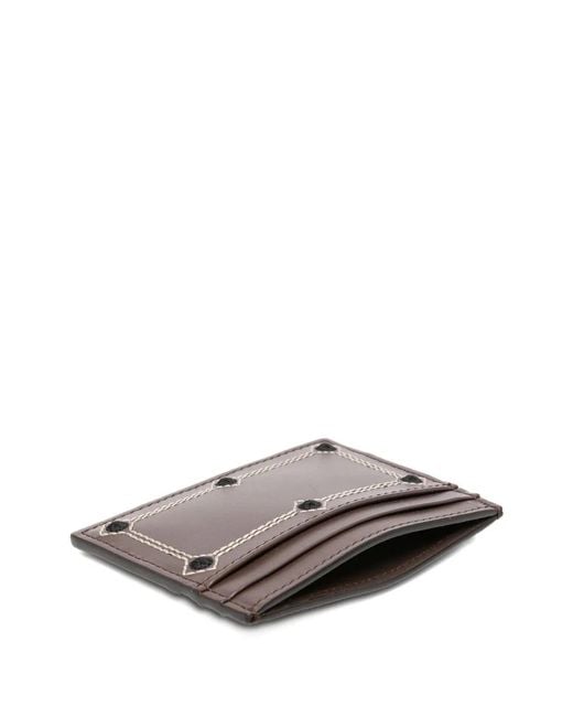 Etro Brown Card Holder Leather + Embroidery 10 for men