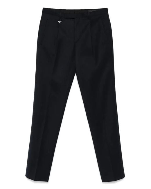 Prada Black Tapered Leg Wool Trousers for men