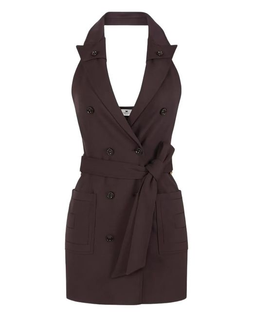 Elisabetta Franchi Purple Viscose Elastane Dress