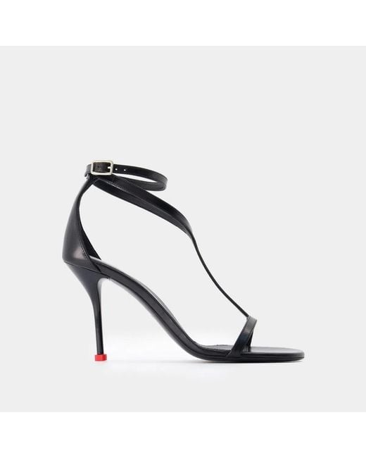 McQueen Black Harness Pumps