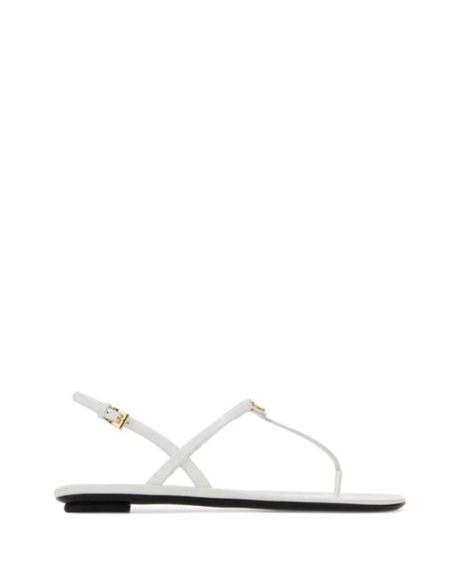 Prada White Infradito