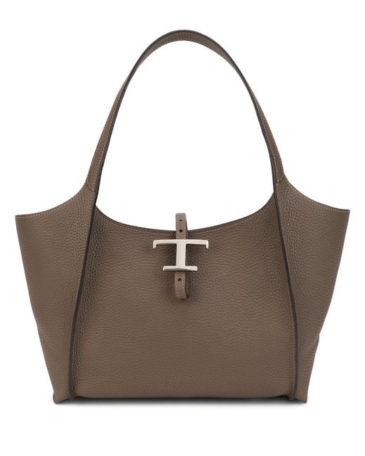 Tod's Brown Shopping Bag T Timeless