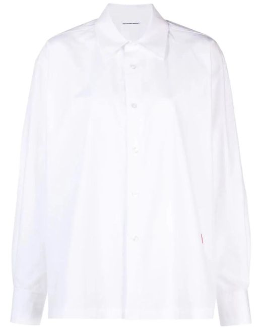 T By Alexander Wang White Shirt With Logo