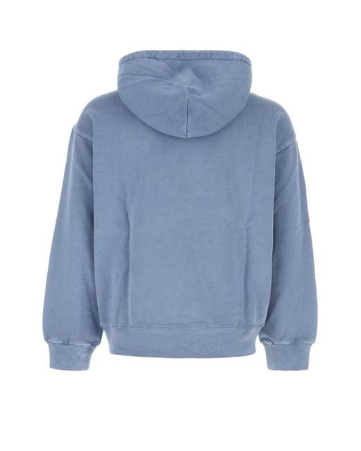 Carhartt Blue Hooded Nelson Sweatshirt Cotton Sweat for men