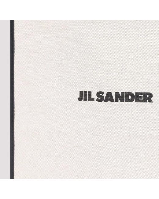 Jil Sander White Stylish Tote Handbag for men