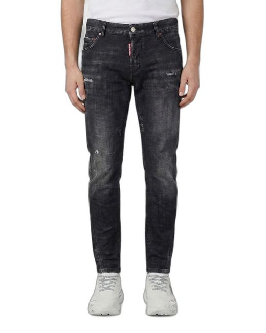 DSquared² Blue Pants 5 Pockets for men