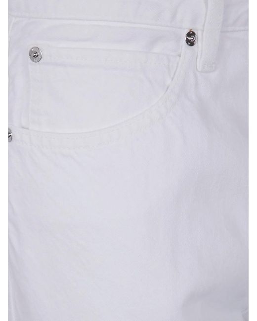 FRAME Gray "The Vertical" High Rise Straight Leg Jeans