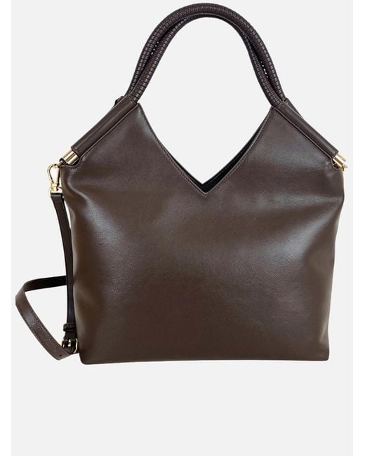 Twinset Brown Polyurethane Tote Bag