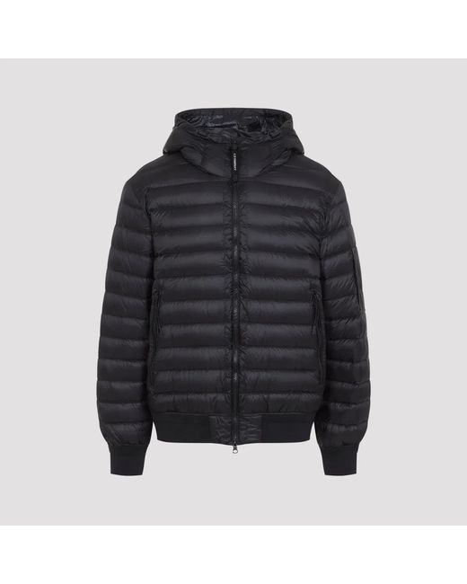 C P Company Black C.P.Company Shell Hooded Lens Down Jacket for men