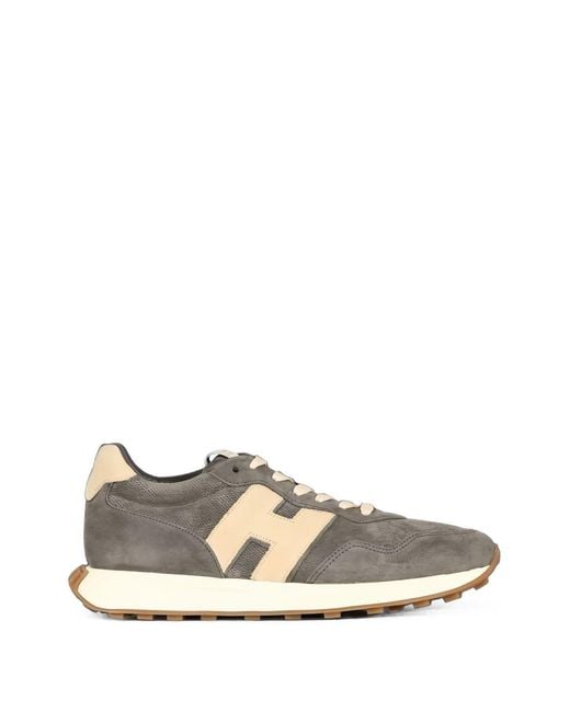 Hogan Gray H601 Allacciato H Patch Sneakers for men
