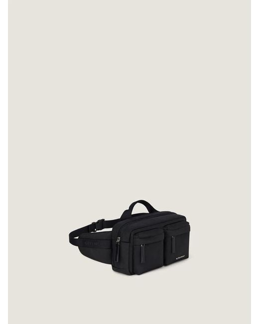 Givenchy Black Nylon Belt Bag With Logo for men