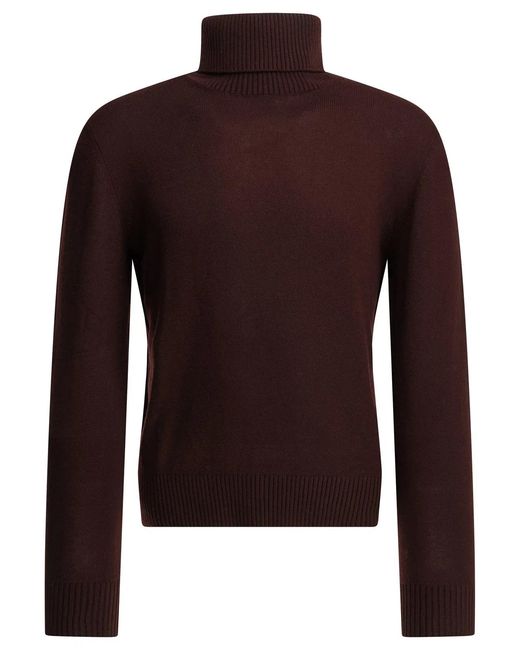 Altum Brown Cashmere Turtleneck Sweater for men