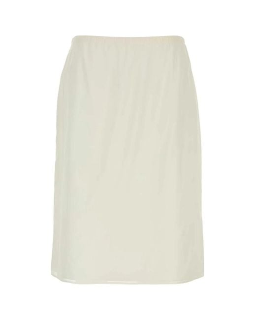 The Row White Ivera Skirt
