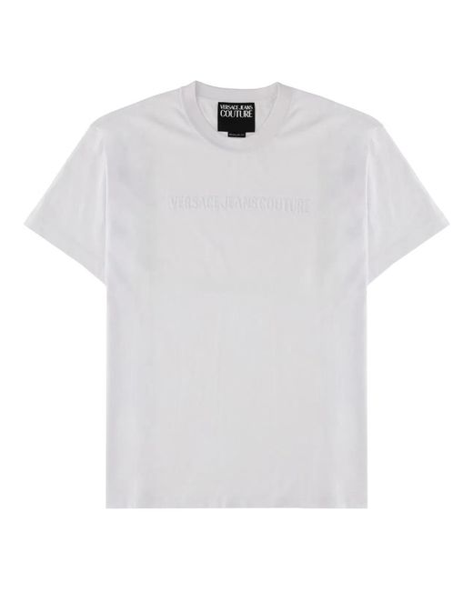 Versace Jeans Couture White T-Shirt With Logo for men