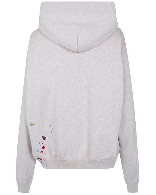 Maison Mihara Yasuhiro Gray "Kids Sticker" Hoodie