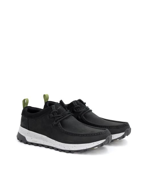 Clarks Black Atl Trek Wally Sneakers for men