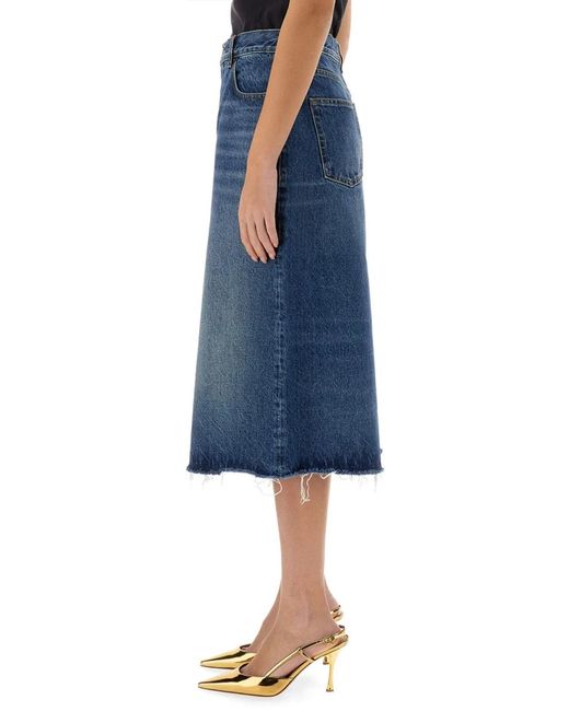 Chloé Blue Patchwork Denim Bermuda Shorts
