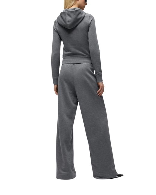 Gucci Gray Cotton Silk Jersey Sweatshirt With Zip