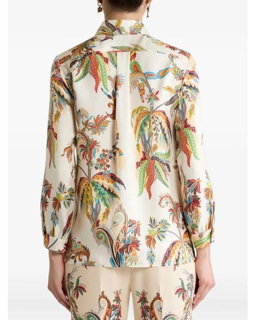 Etro White Camisa